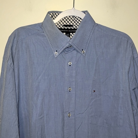 Mens Tommy Hilfiger long sleeve button down shirt size XLarge - Picture 2 of 7